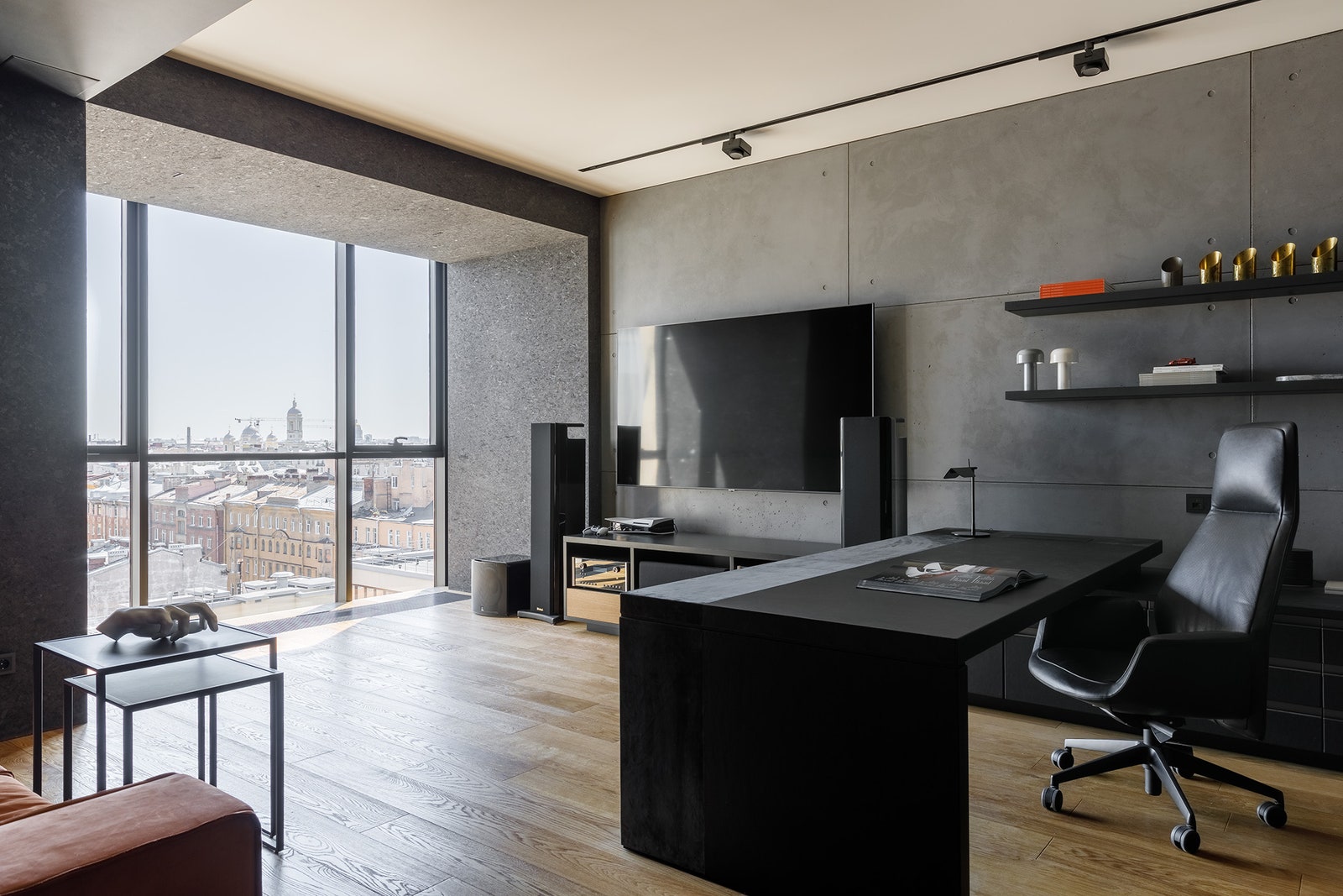 现代极简黑灰公寓 | 设计师伊利亚·泽伊曼的杰作-17