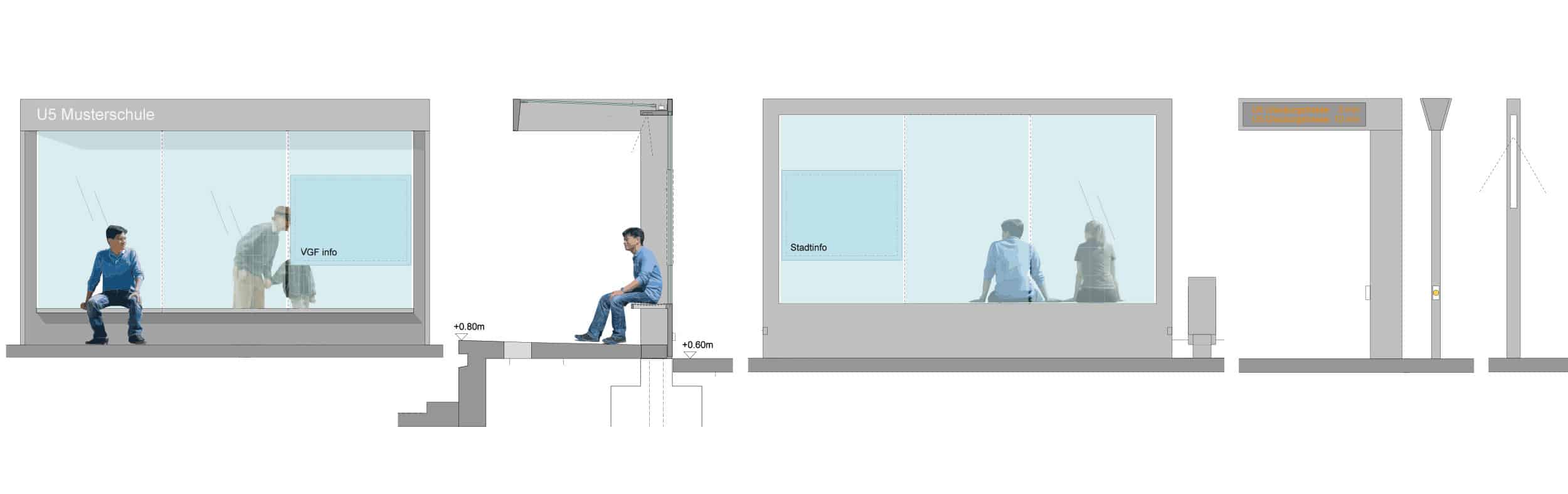 U5-Haltestellen Musterschule und Glauburgstraße | KÖLLING ARCHITEKTEN BDA-25