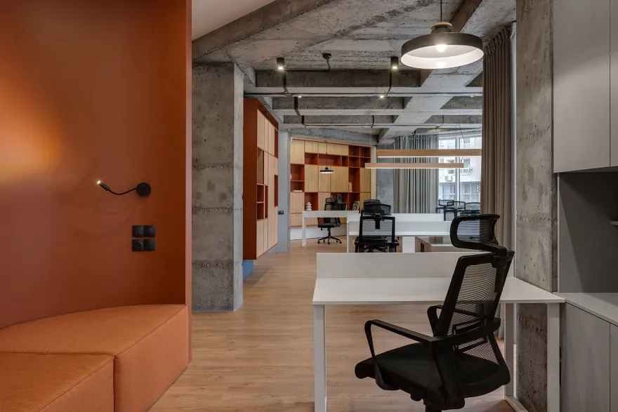 赤陶办公室丨乌克兰基辅丨Zaza interior design-5