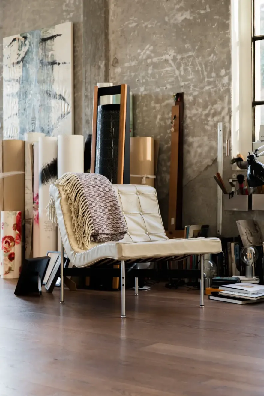 意式工业风 | 艺术家工作室般的 Loft 设计-6