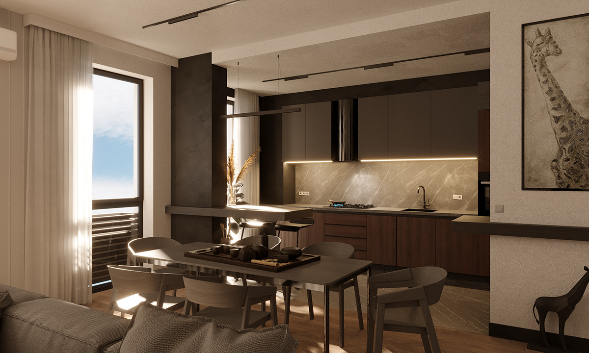 乌克兰尼古拉耶夫市 Loft 风格公寓设计案例-11