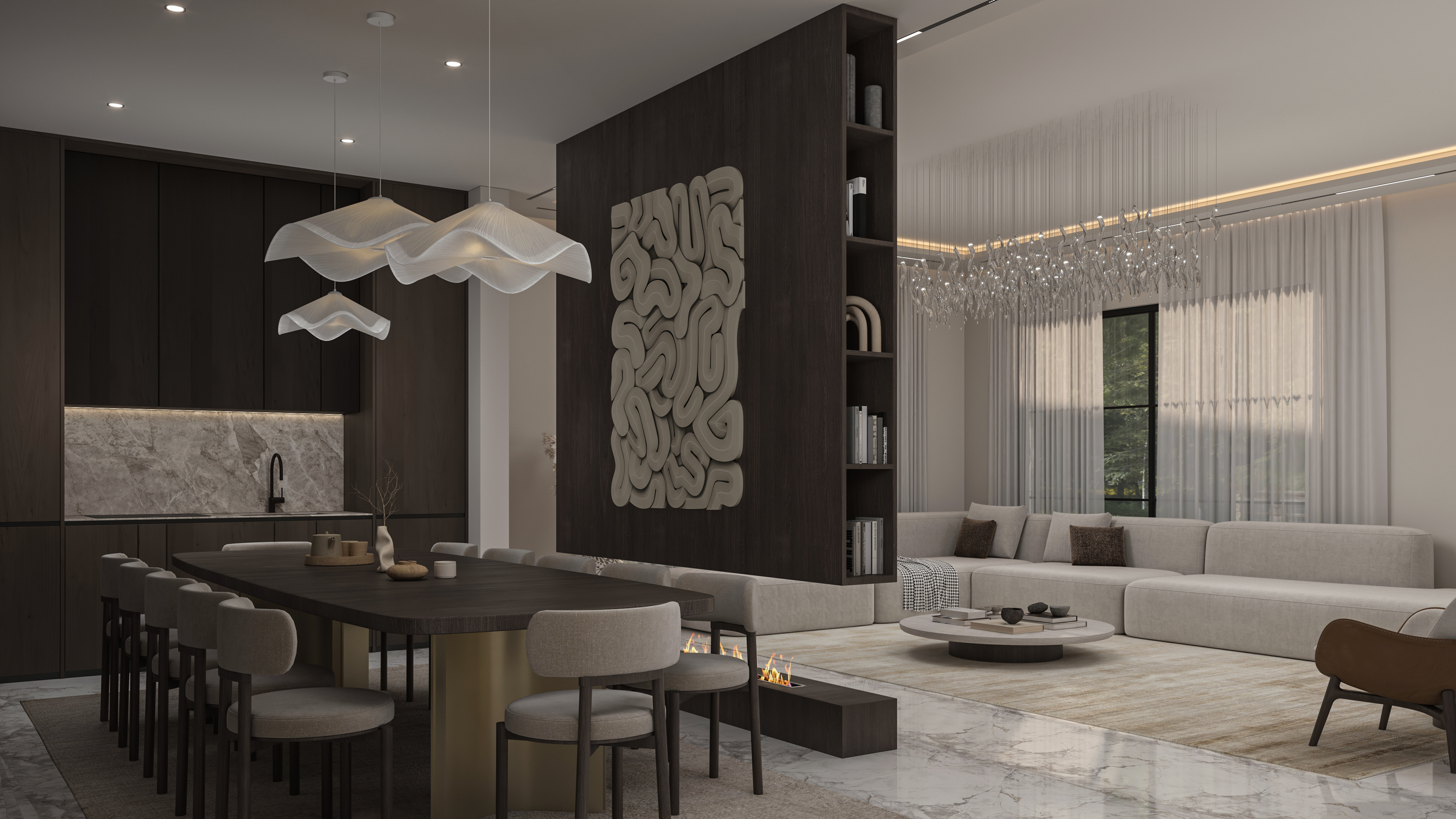 客厅与餐厅空间设计-8