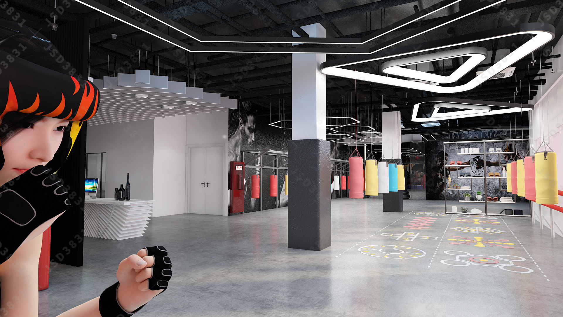 搏击馆,武术馆及武术学校设计-5