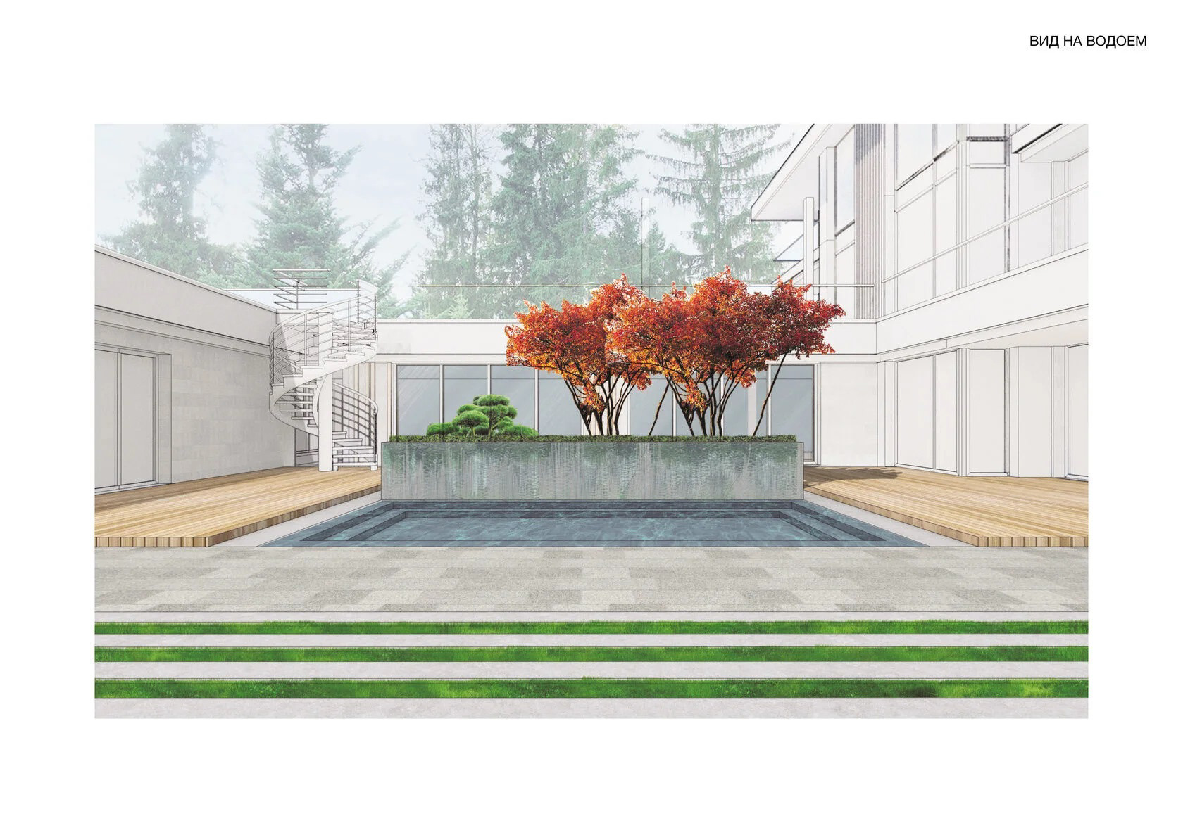 私人花园景观设计丨俄罗斯莫斯科丨Елена Зыкова-4