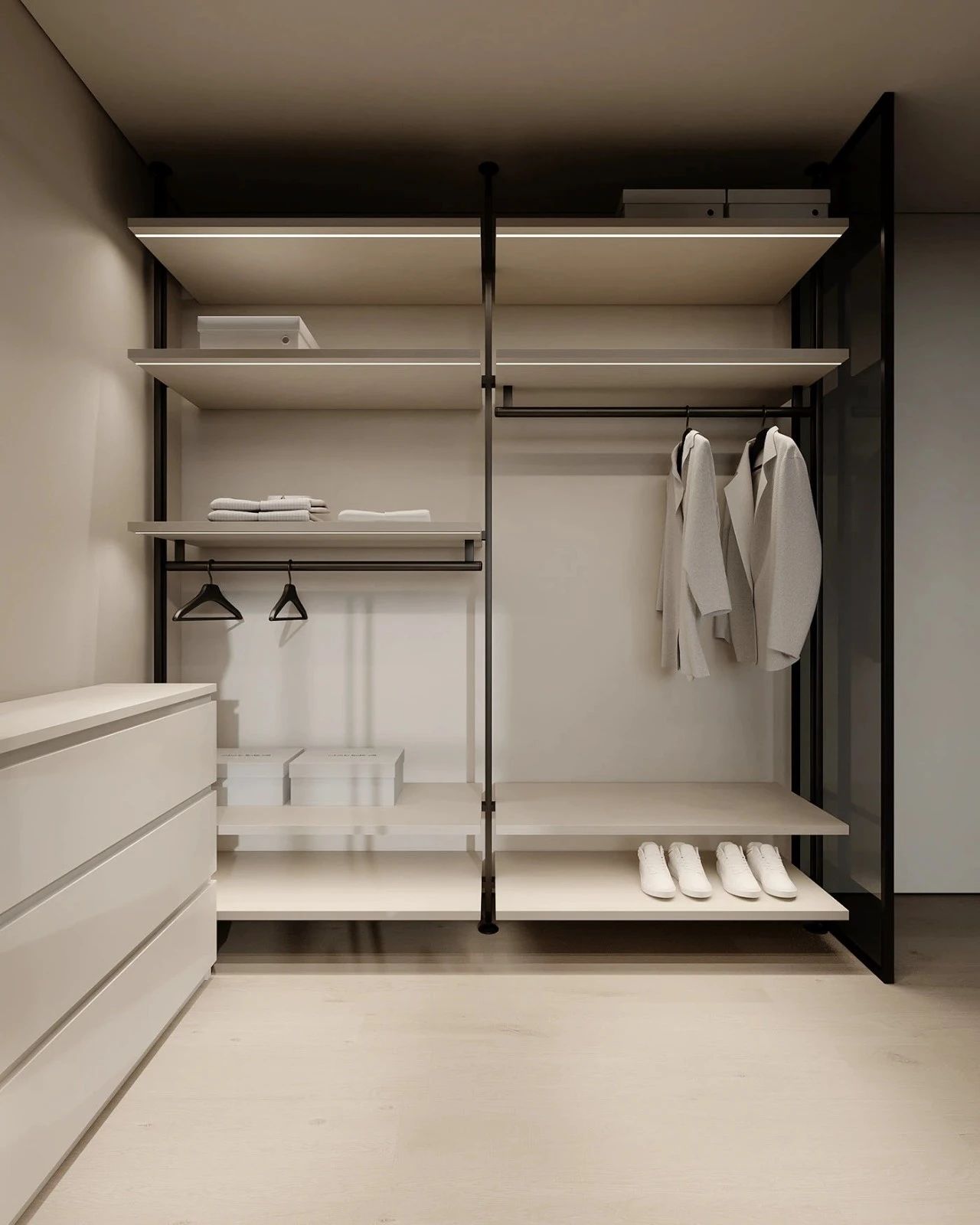 原木系奶油风极简空间loft公寓设计丨URSA STUDIO-47