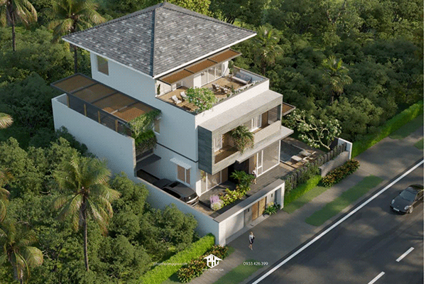 Biệt thự mái thái - Phan Hoàng Gia-1