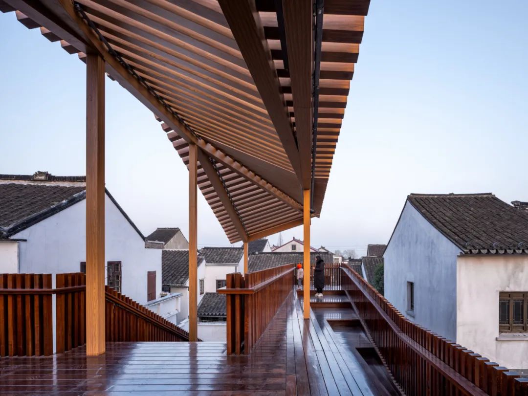 常熟沙家浜时光小镇人行天桥设计丨中国苏州丨深圳华汇设计X⁺ STUDIO-27