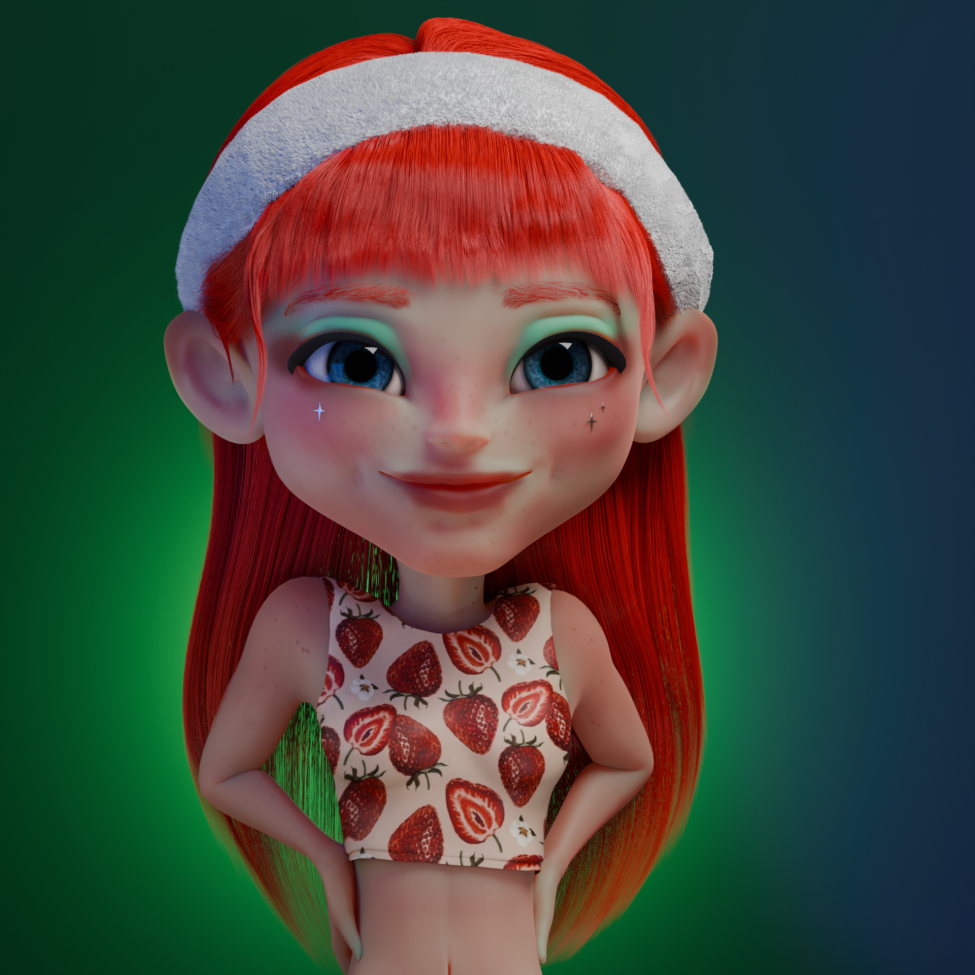 3D Character - Strawberry-2