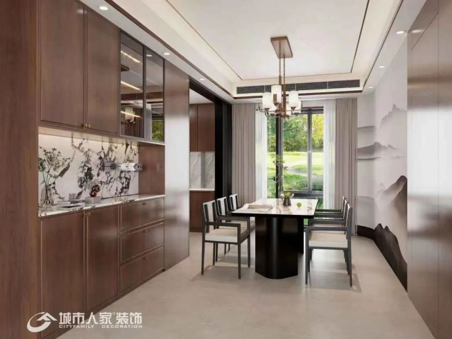 城市人家||秦基澜城B区185平方,新中式空间的诗意演绎-19