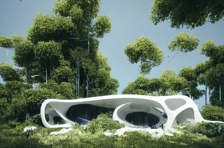 有机生命,建筑概念丨stablediffusion-3