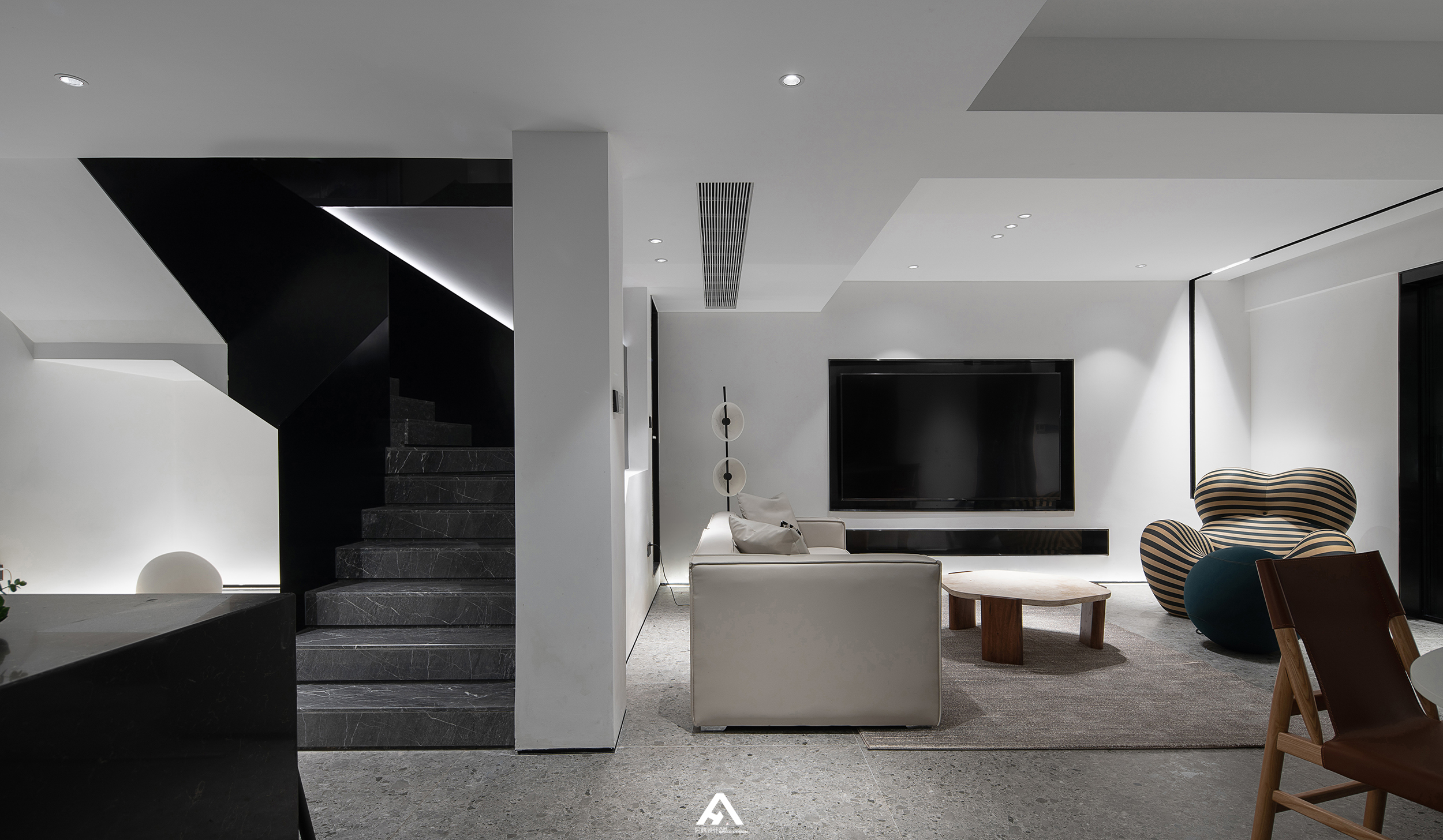 黑白分明的家丨中国南昌丨南昌阿鹤设计工作室-45