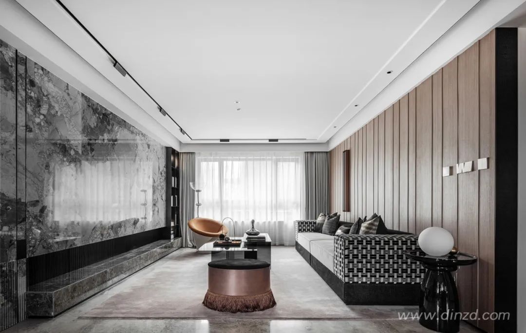 艺术无界,生活有声——烟台中海万锦洋房下叠样板间设计-6