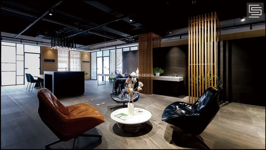 伍拾伍设计事务所 | 行云流水,沉稳优雅的办公室设计-1