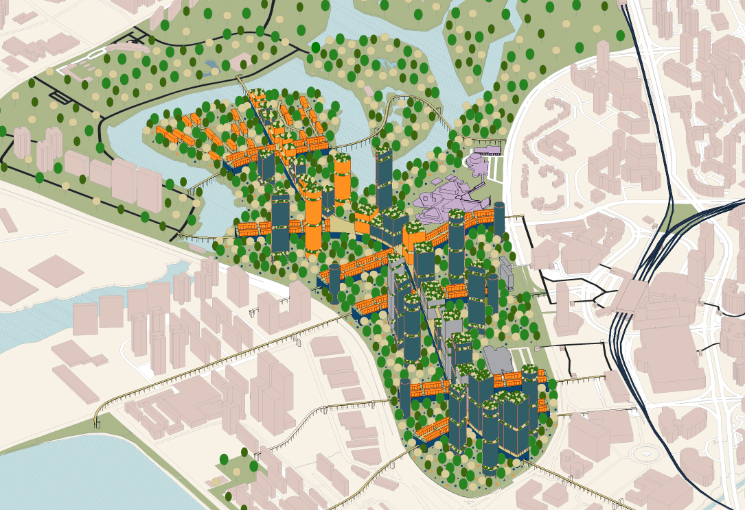 裕廊湖区总体规划丨新加坡-7
