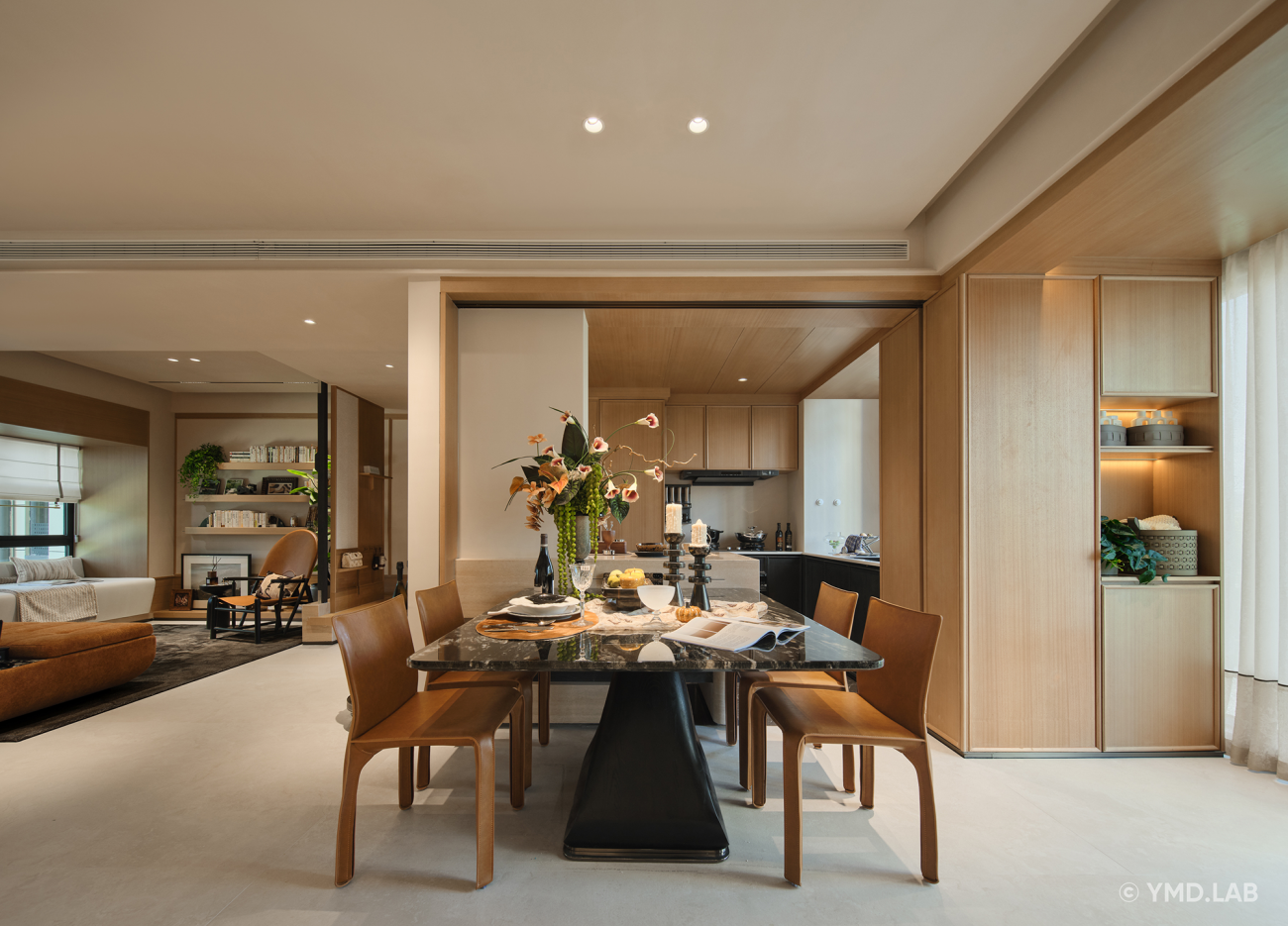 岳蒙设计 | 粤东润溪花园样板间-12