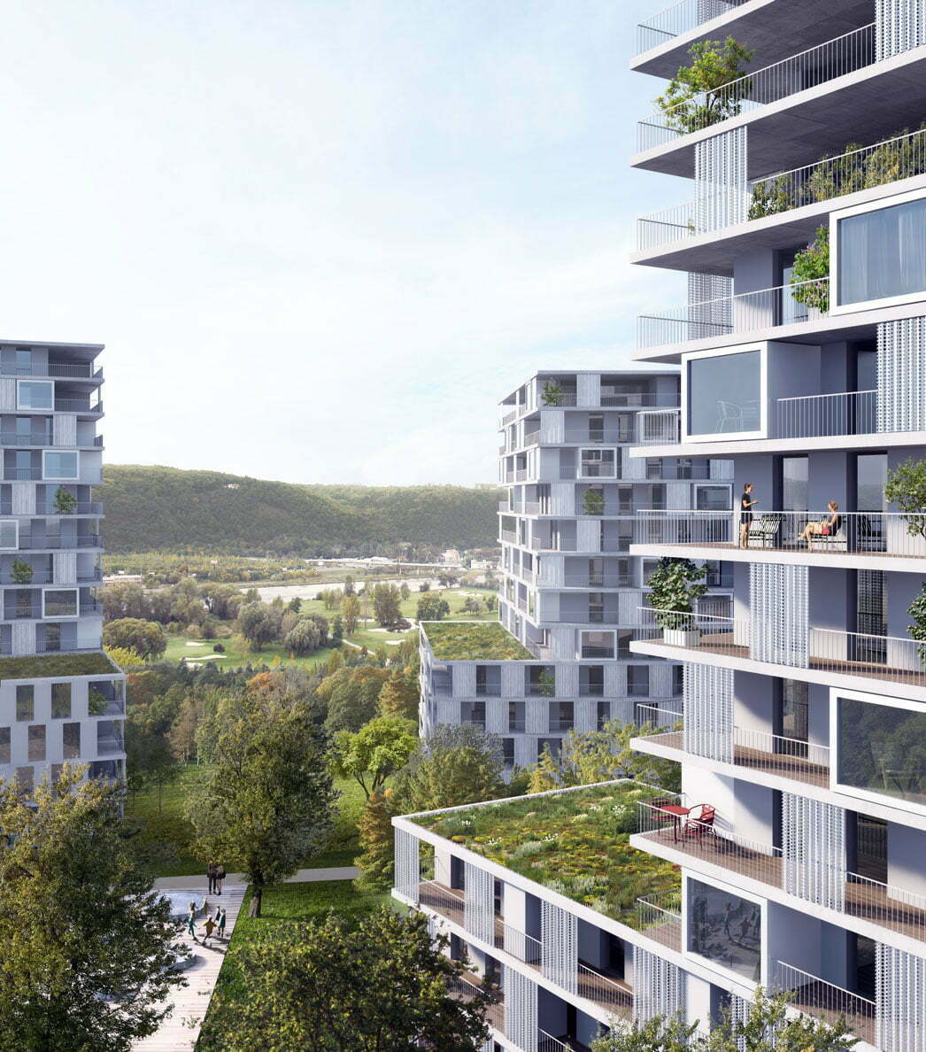 莫德然尼河滨公园住宅丨捷克丨Bevk Perović arhitekti-2