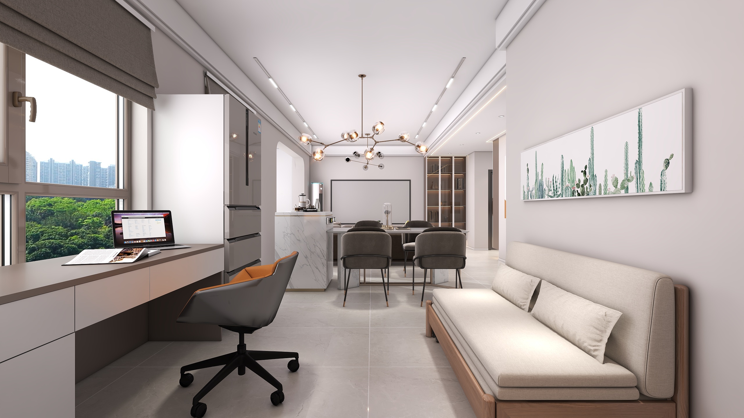 四川成都朗基香颂天府二期（113平方现代简约四居室）-26