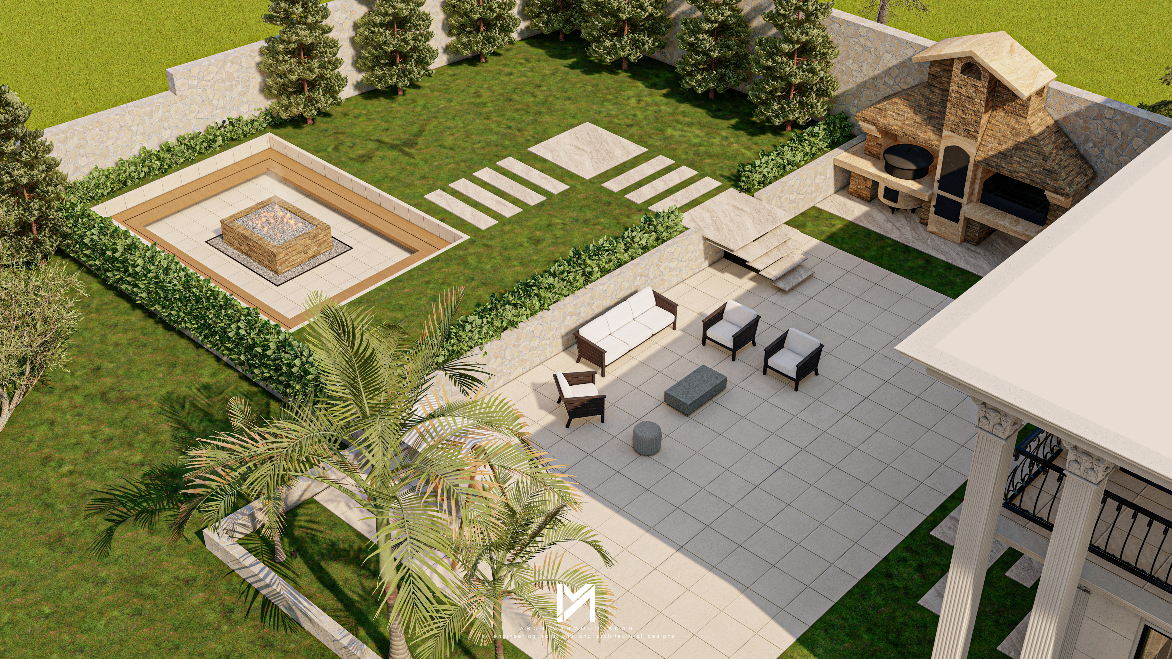 MODERN VILLA DESIGN WITH LANDSCAPE - IRAQ-7