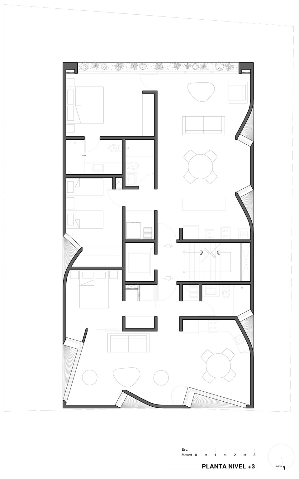 扭转的窗口 | 墨西哥城公寓楼设计-59