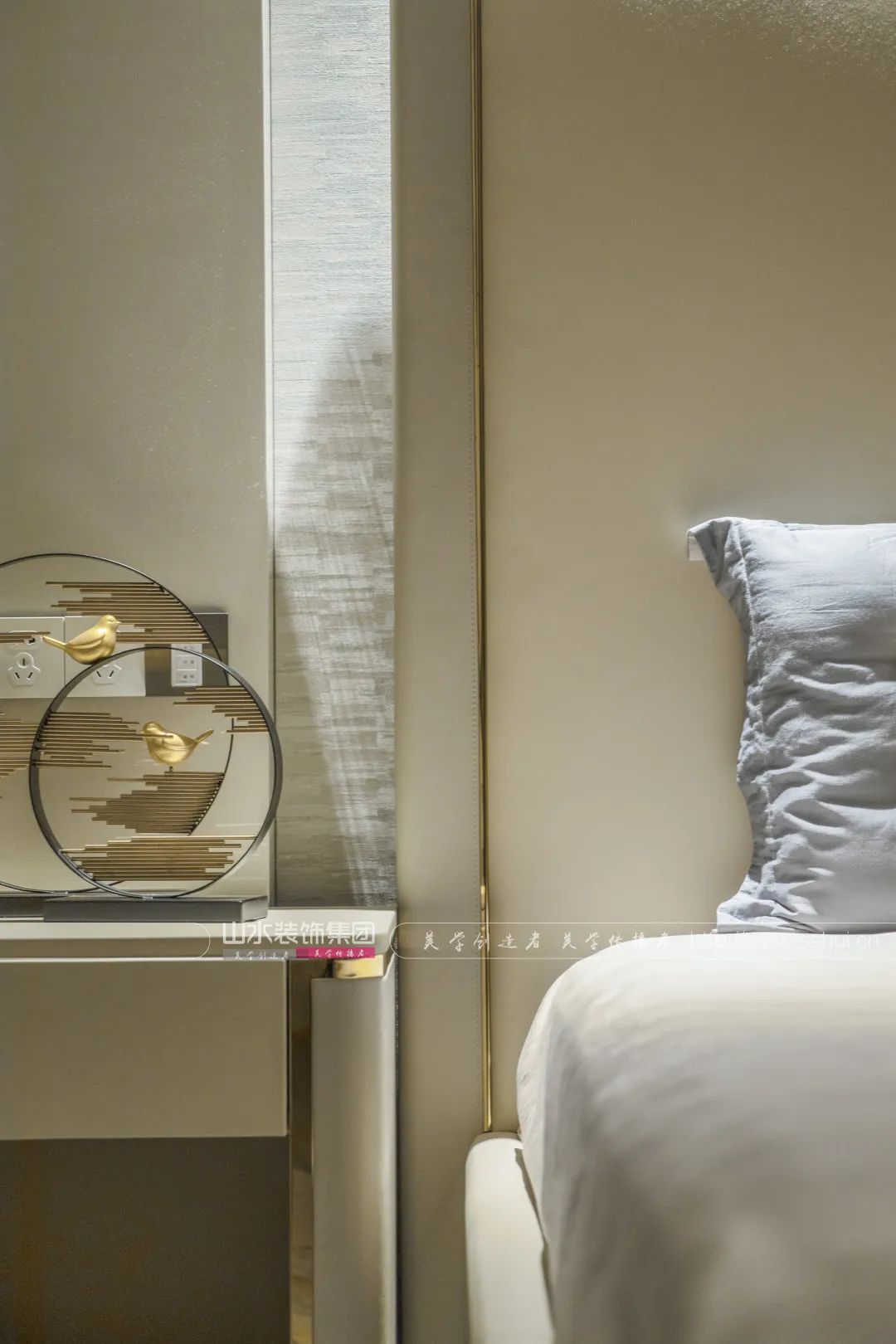 现代轻奢别墅设计丨山水装饰集团-84