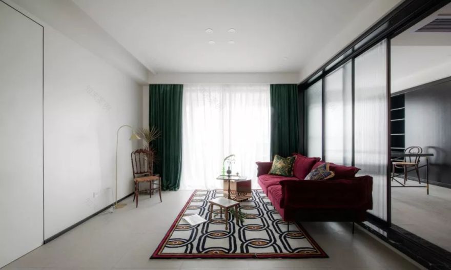 115㎡多彩混搭住宅,打造轻奢复古艺术空间-30