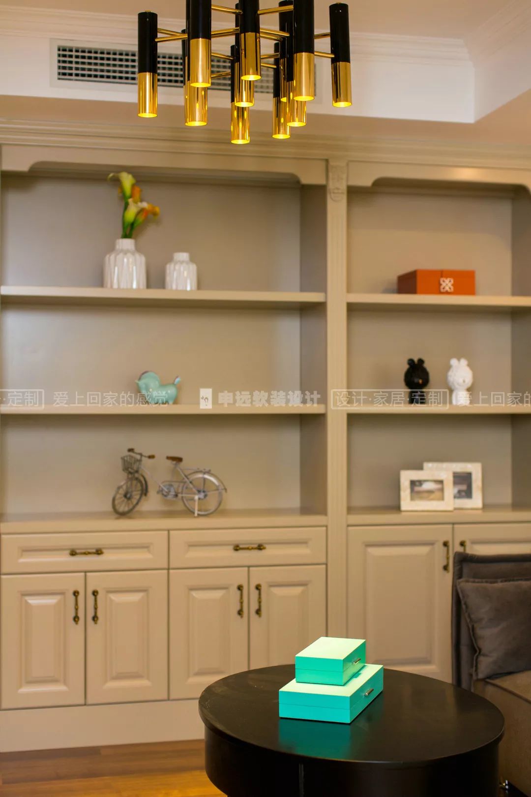 【申远软装百套实景案例】海域观园 380㎡ 法式-29