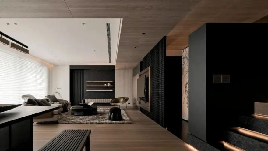 320㎡深色系当代轻奢丨唐忠汉-7