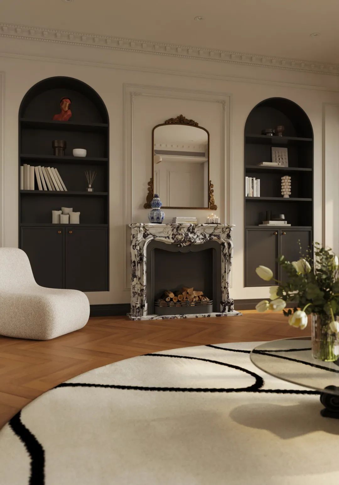 赏湖苑复古法式包豪斯设计丨东木设计-14