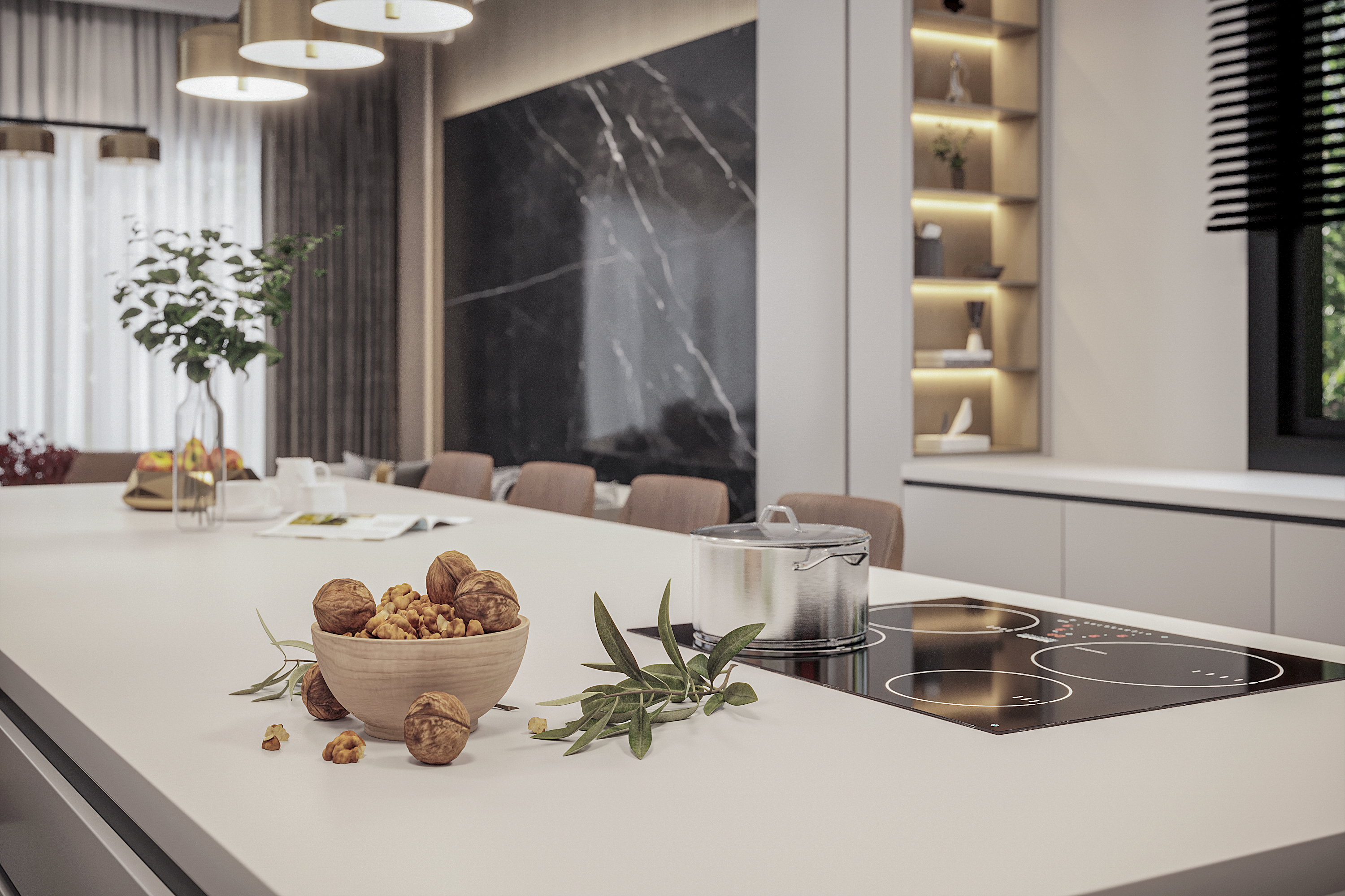 别墅厨房丨土耳其科尼亚丨Oğuz Bedirhan ÇALDIR-14