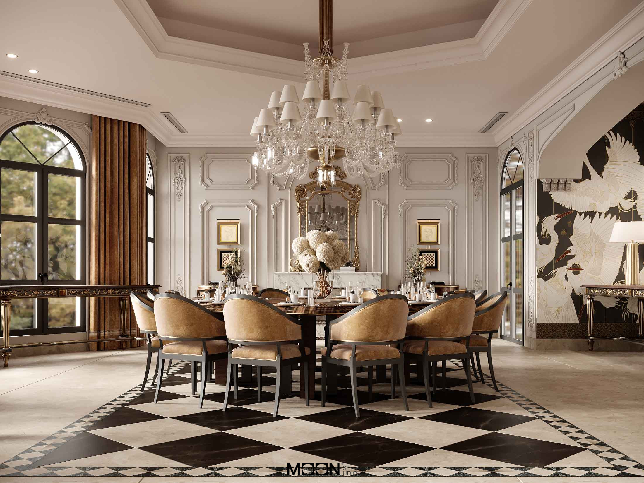 家装餐厅丨阿联酋迪拜丨Moon Studio-2