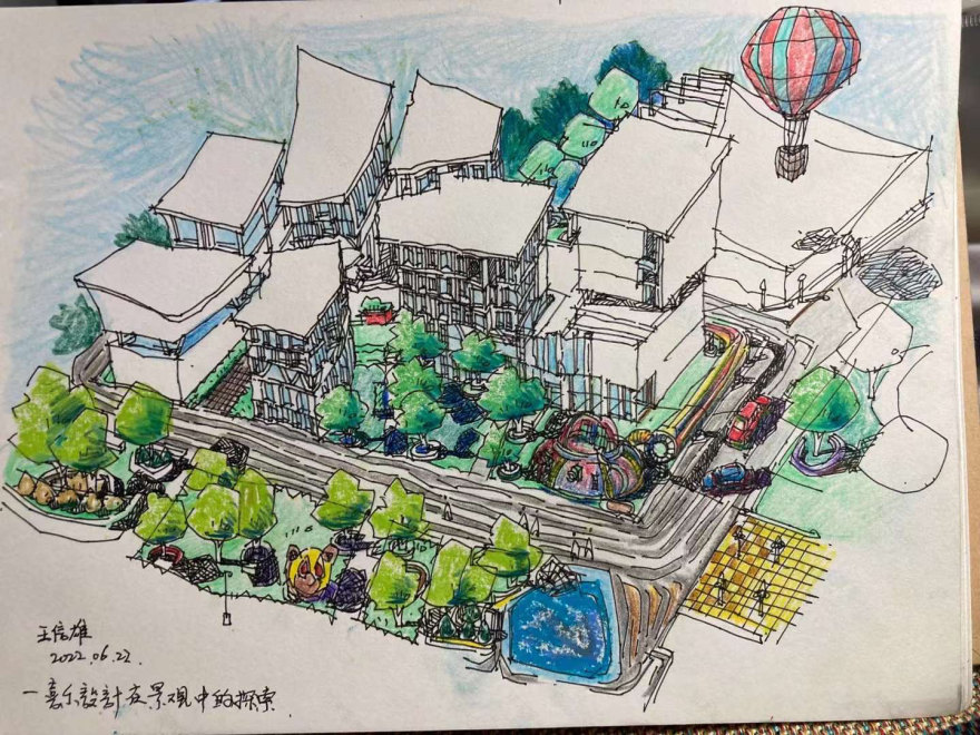 旅行徒手画素描集·3-19