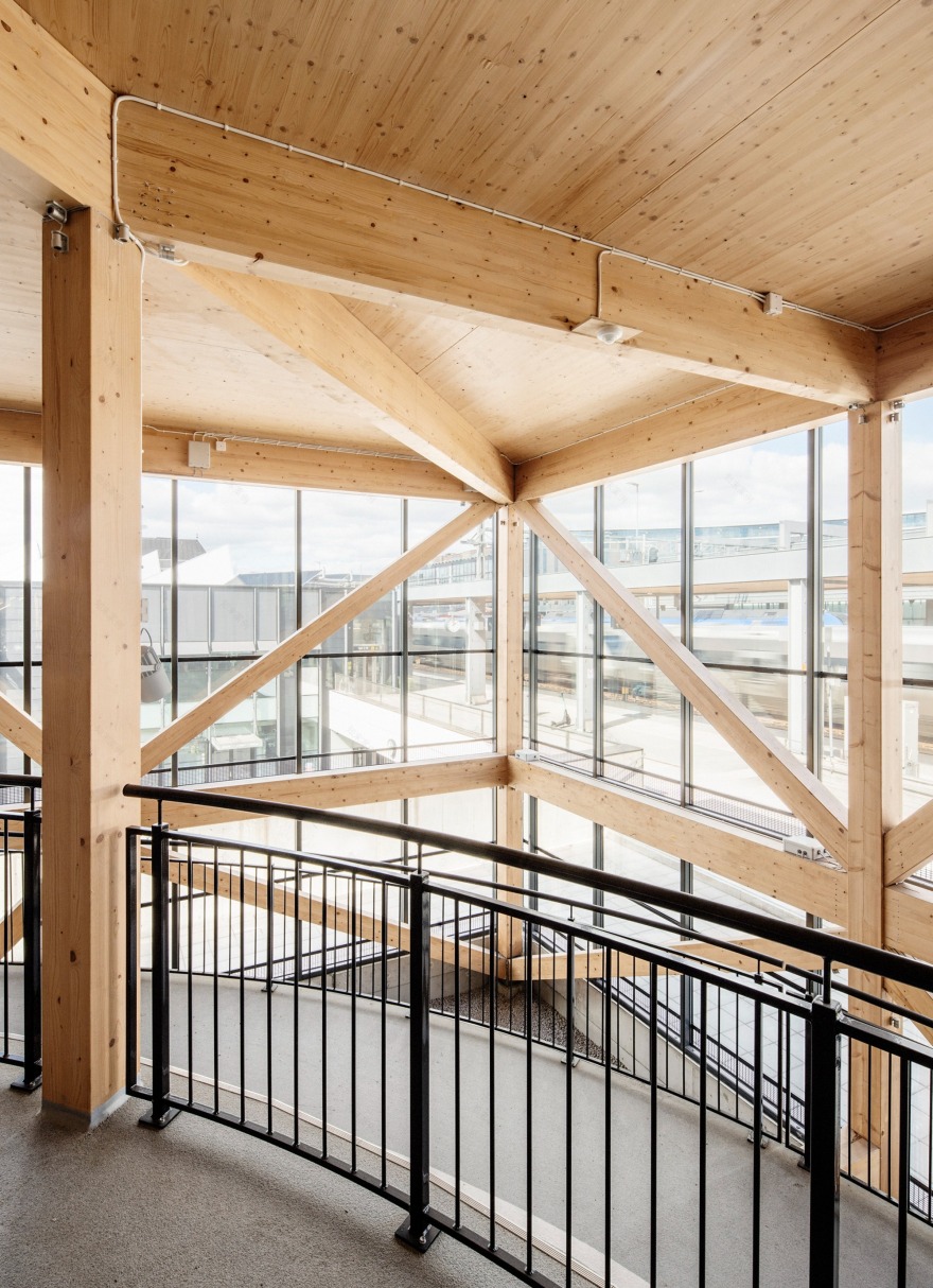 瑞典乌普萨拉中央车站自行车库丨Cecilia Öberg-11