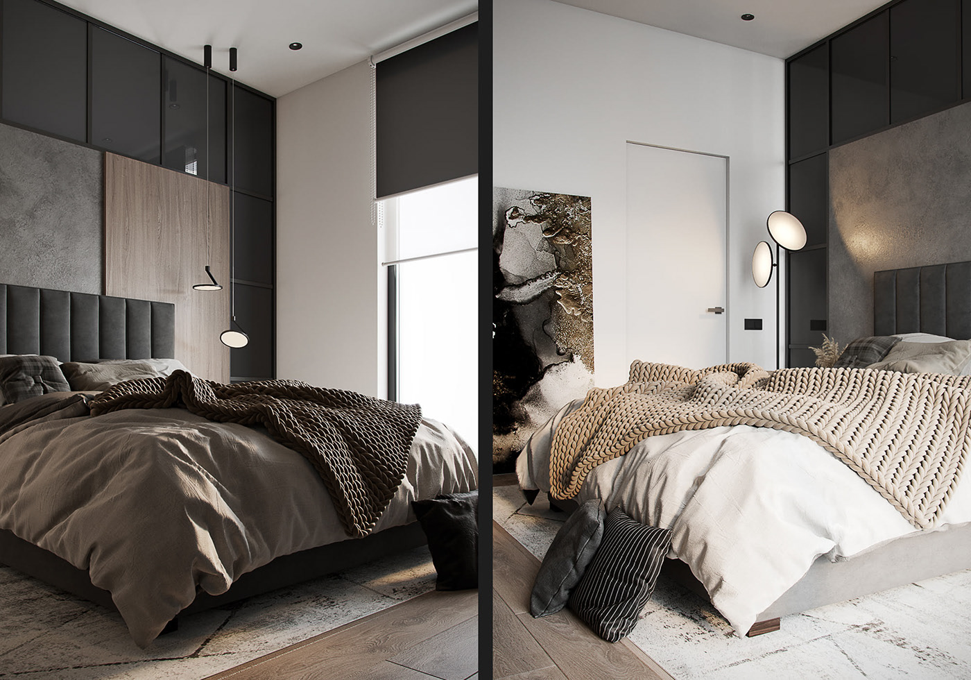 俄罗斯--黑色系公寓简约有质感-9