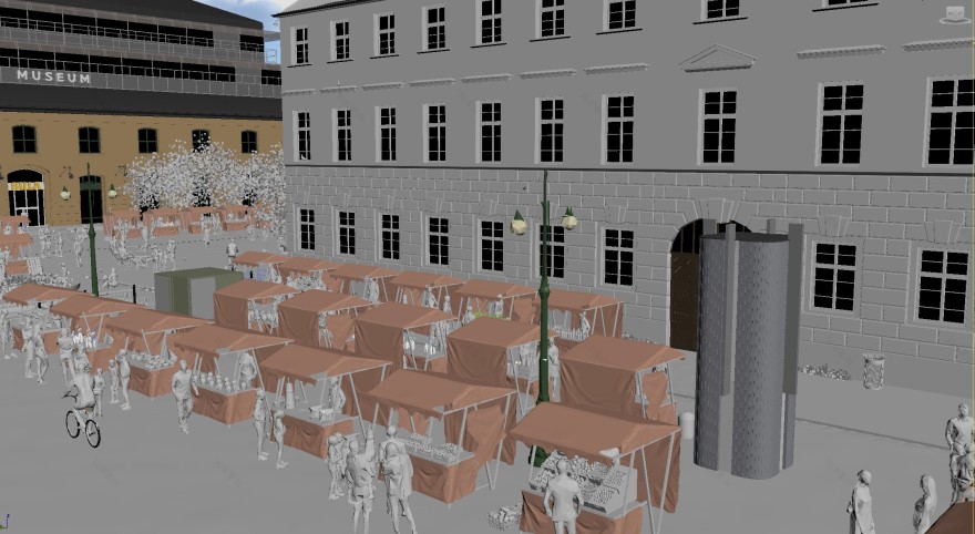 Náměstí Republiky(共和国广场)3D 模型丨意大利布拉-19