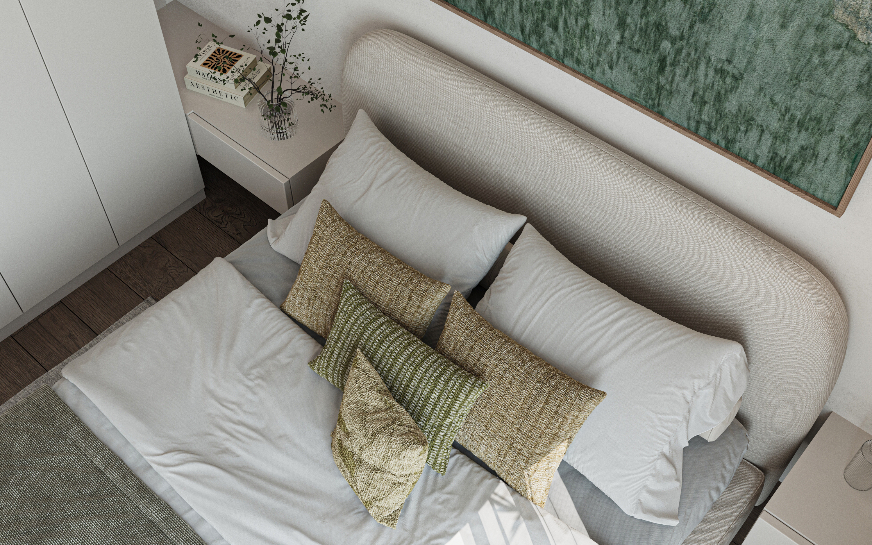 卧室室内设计丨埃及丨MCG Consultant  ID Team-6