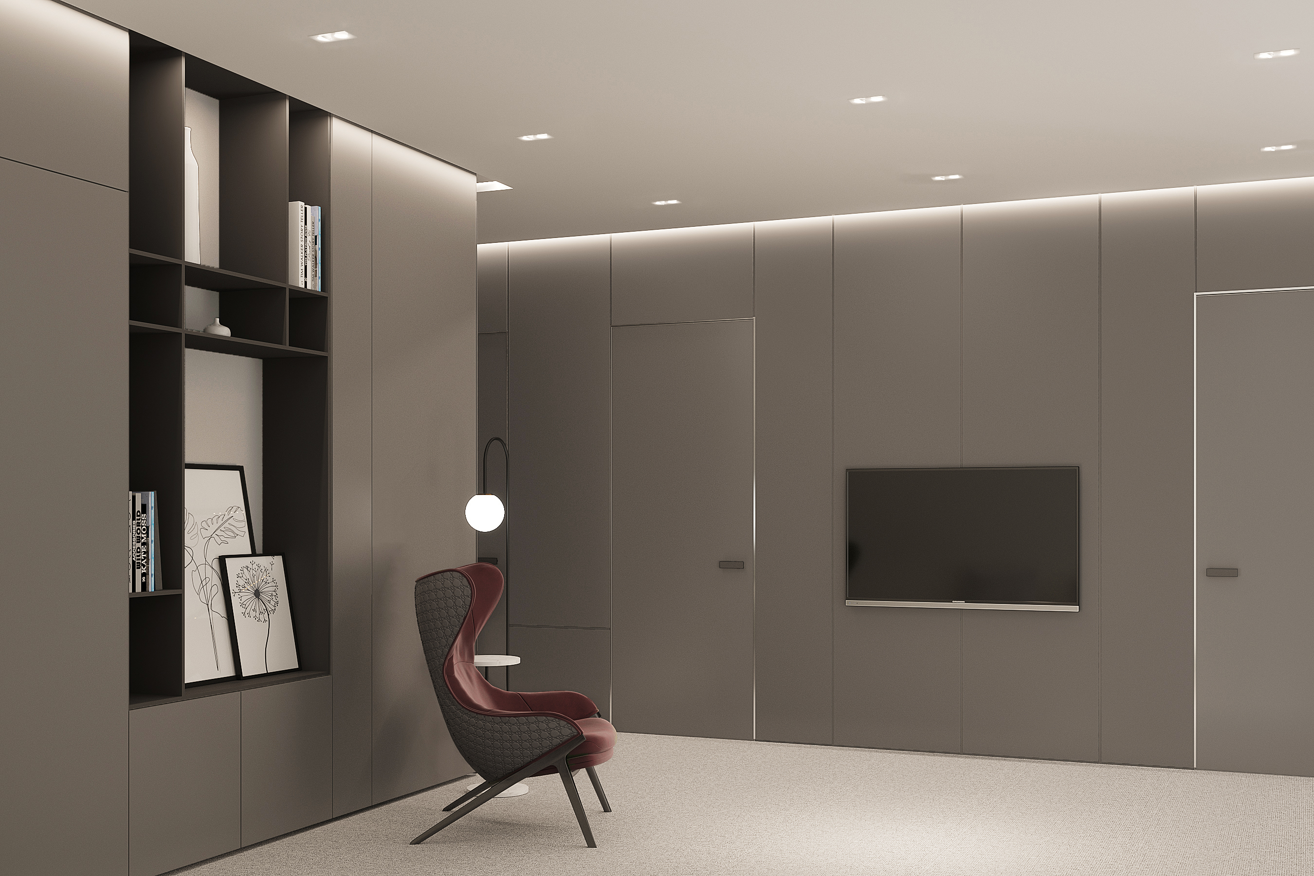 黑色版房屋室内装饰丨Golub Architects-18