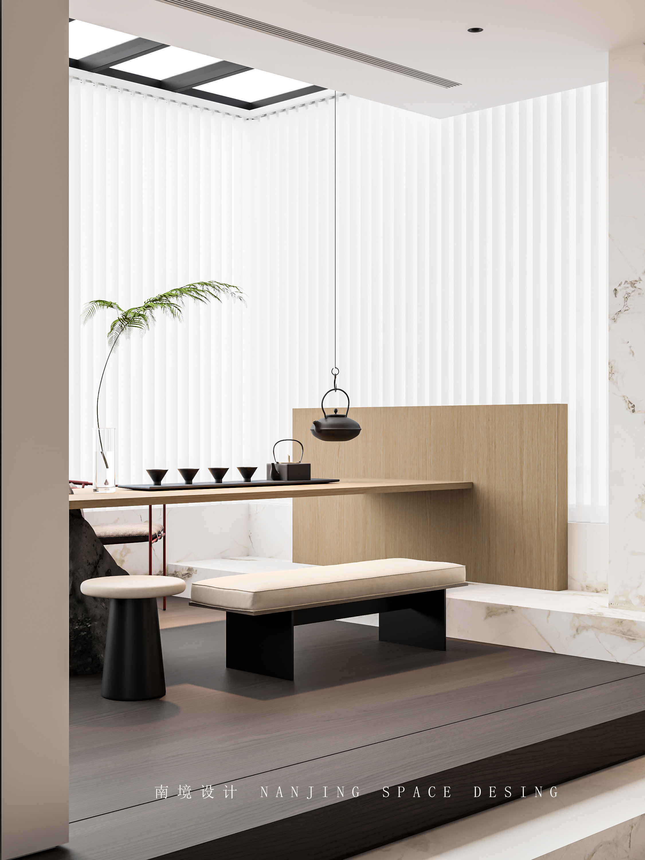 现代挑空别墅-9