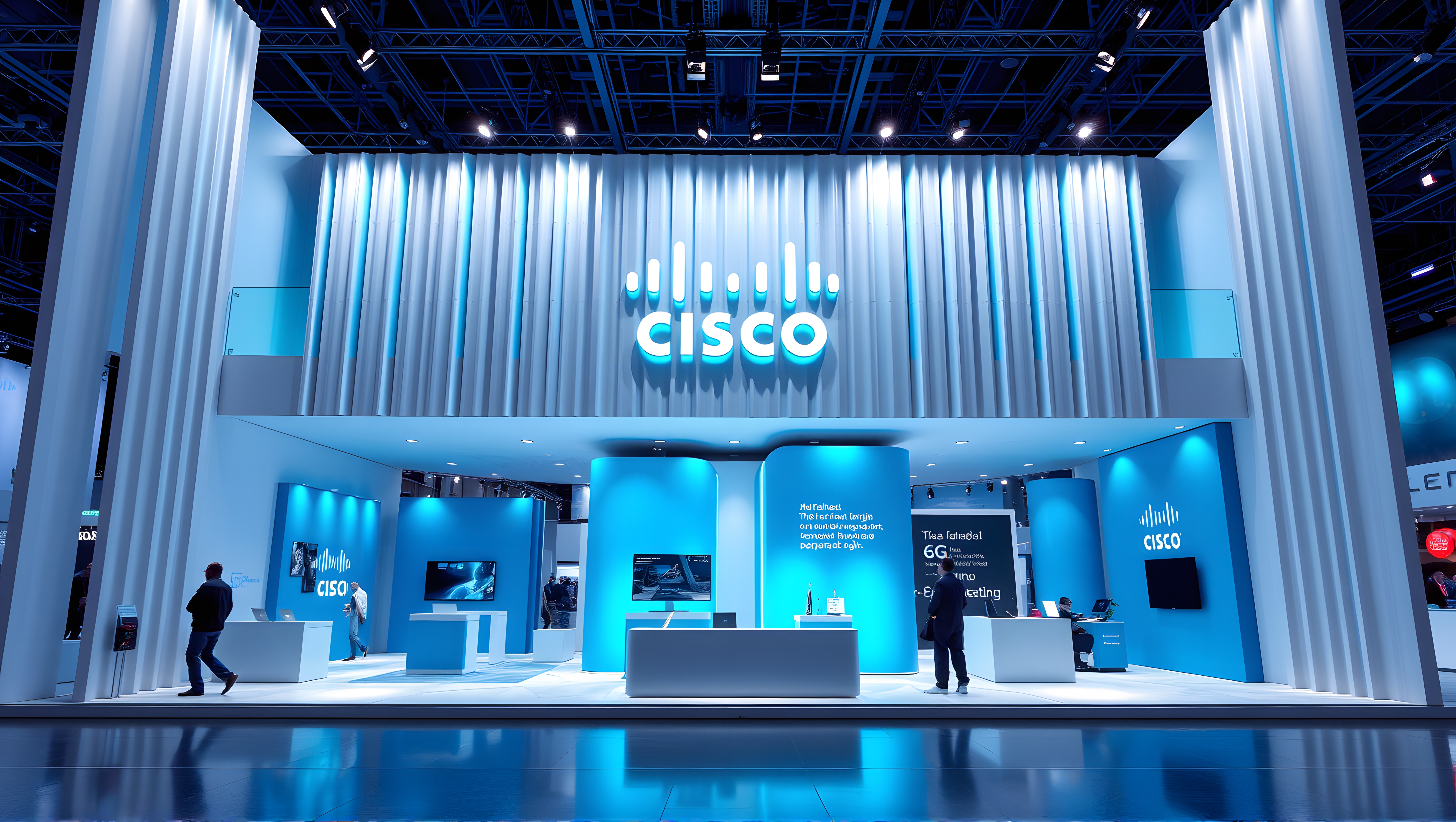 Cisco MWC booth design. Flux AI simulation generation.-9