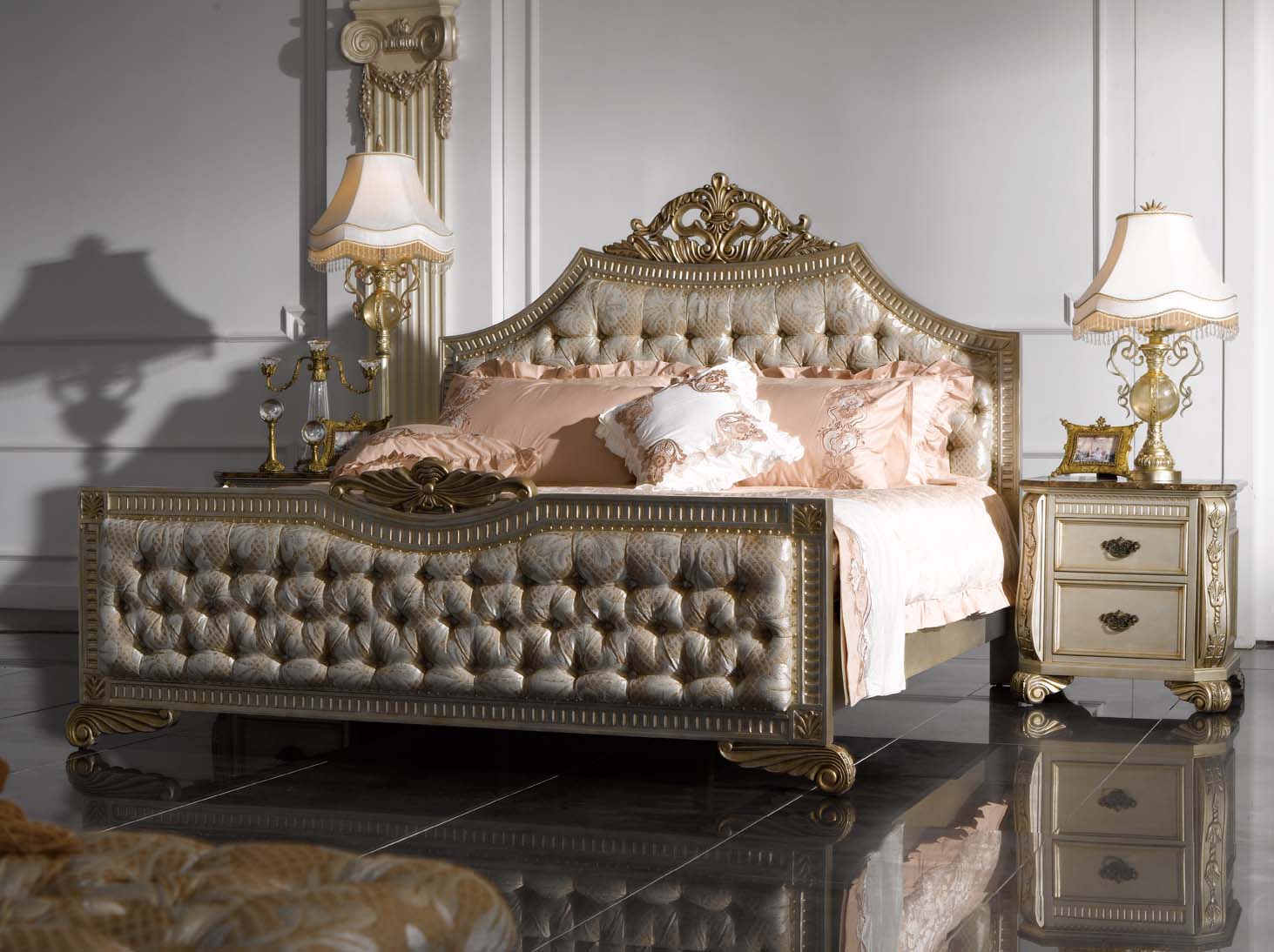 高清古典美式风格 卧室客厅餐厅书房家具场景图片素材-2-34