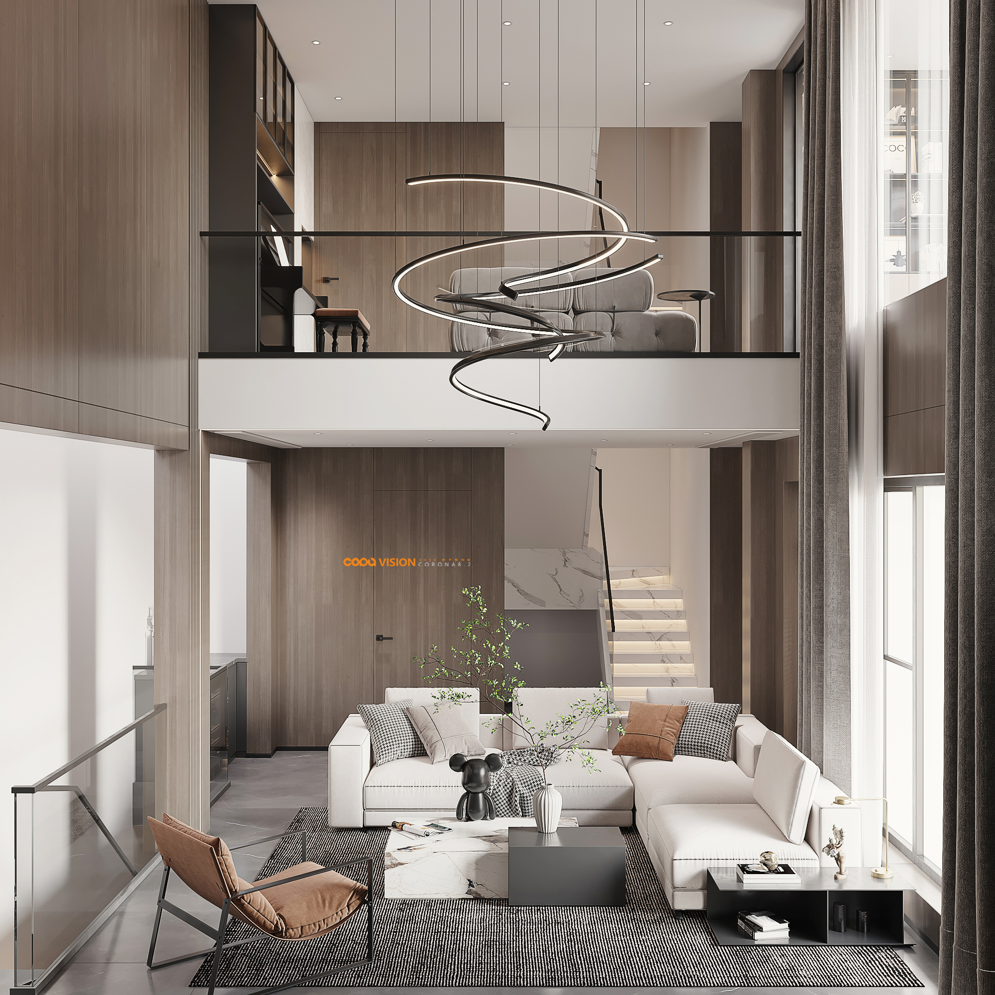 靠背视觉 2022 年中下旬家装效果图表现作品-59