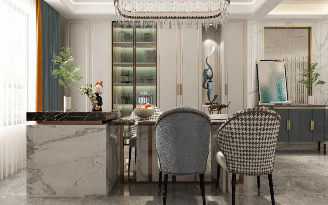 法式轻奢风家居空间设计丨中国包头丨众诚装饰-17