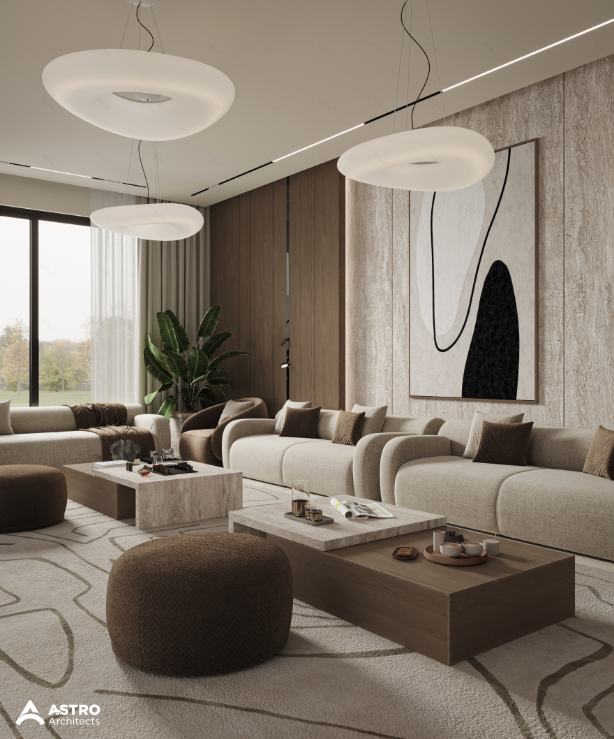 男士会客厅设计(马吉里斯设计)
注:Majlis一般指阿拉伯国家的会客厅,但为确保唯一性,在此按音译为马吉里斯 丨沙特阿拉伯丨Astro Architects-9