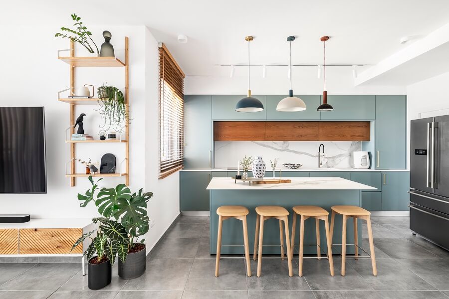 150 מ"ר ברמת גן: מודרנית, אקלקטית ומשקיפה אל הנוף - WALLS : WALLS-19