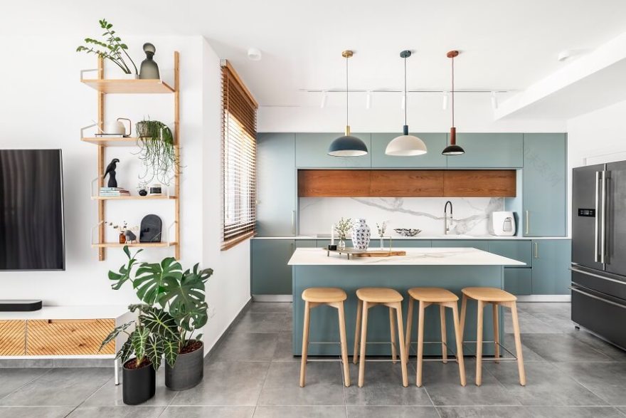 150 מ"ר ברמת גן: מודרנית, אקלקטית ומשקיפה אל הנוף - WALLS : WALLS-19