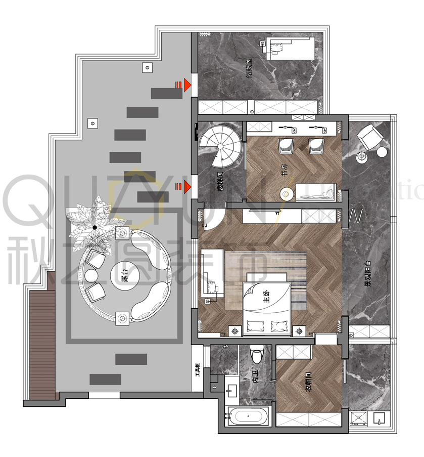 常州格拉美西复式公寓设计方案解读-14