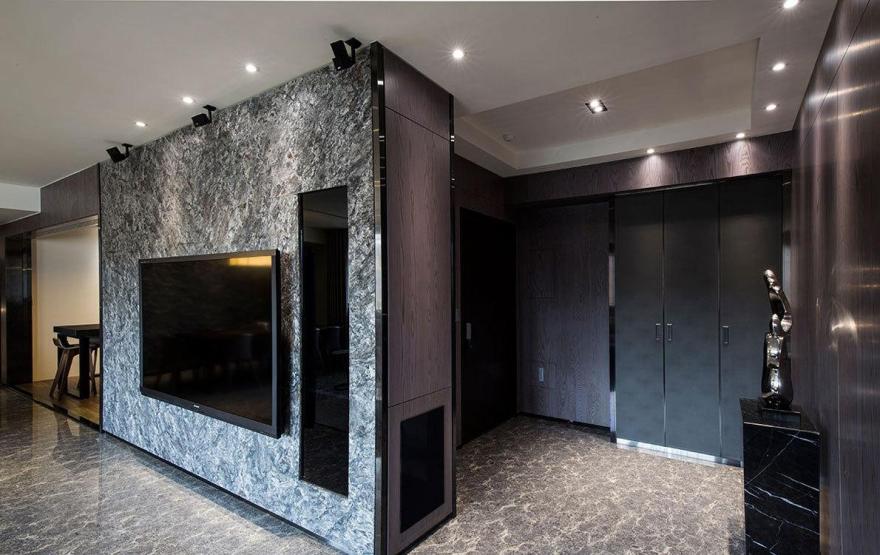 陈承泽设计 | 自住款客皆大方!玻璃元素打造未来感空间-2