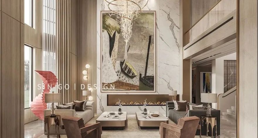 上海 460㎡现代简约别墅丨中国上海丨设计师腾旭-77