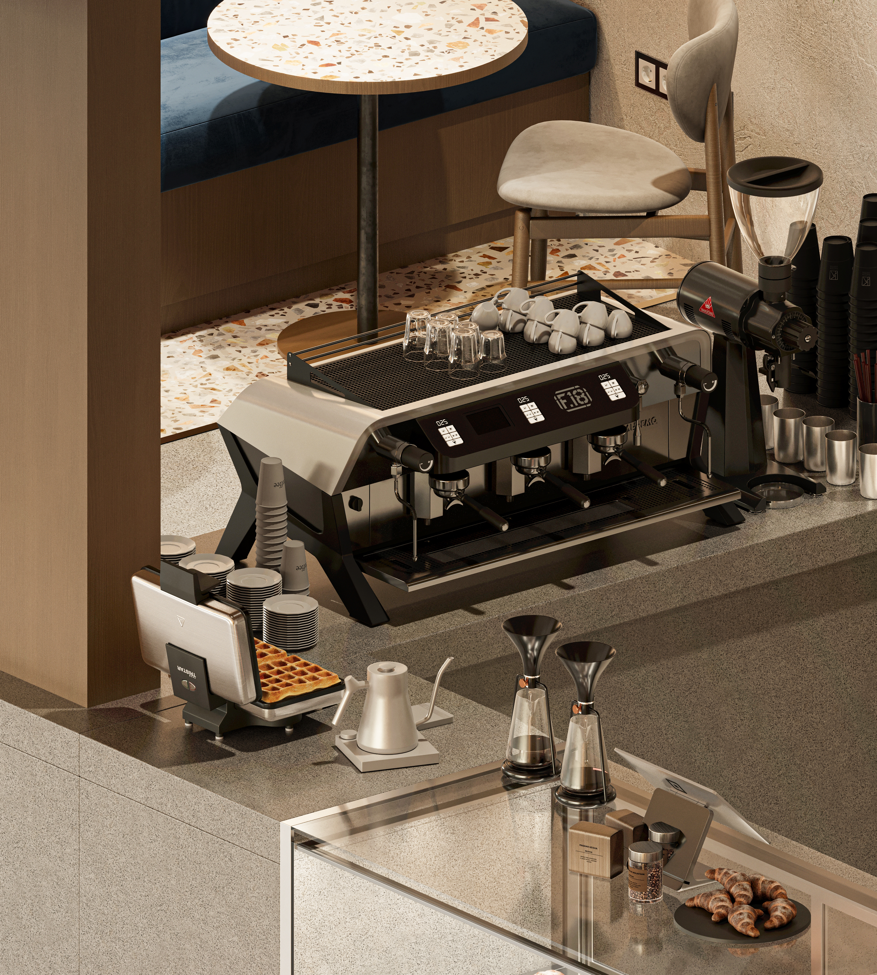 TEA & COFFEE shop design-12