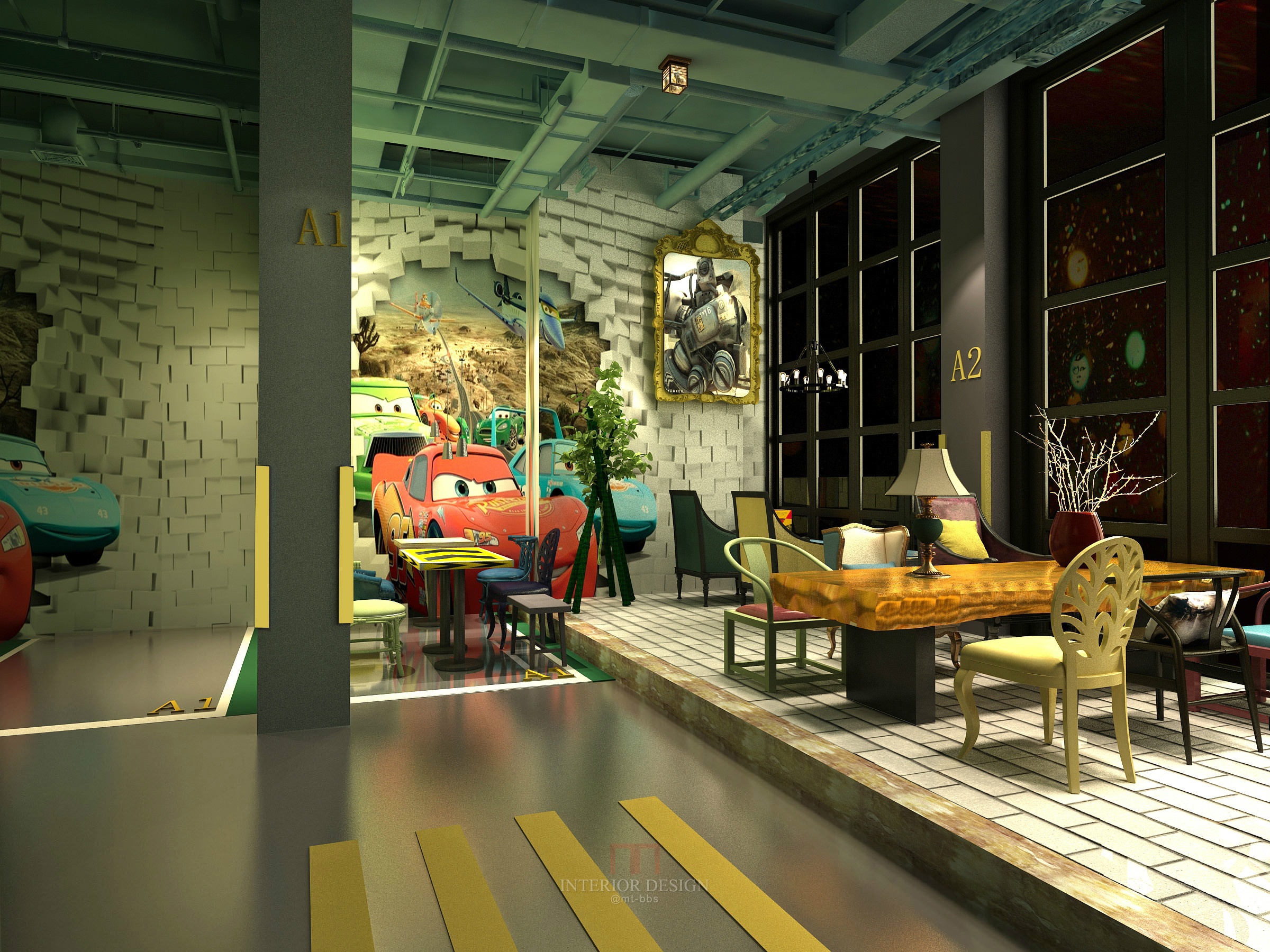 汽车主题咖啡厅-5