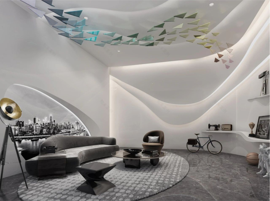 荣盛鹿山府销售中心,演绎梦幻、未来、充满诗意的气息 | 米修设计-43